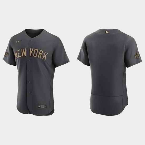 Men New York Yankees 2022 Mlb All Star Game Authentic Charcoal Jersey->2022 all star->MLB Jersey