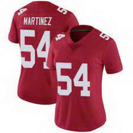 Women Nike New York Giants #54 Blake Martinez Red Stitched Jersey->women nfl jersey->Women Jersey