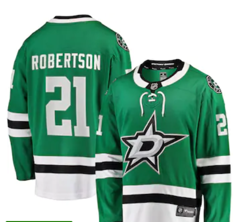 Dallas Stars #21 Jason Robertson green jersey->las vegas raiders->NFL Jersey