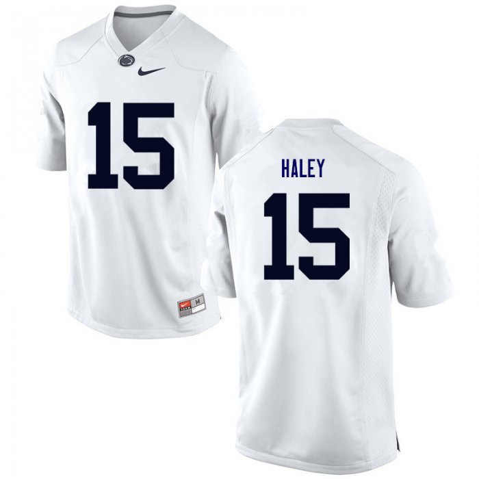 Men's Penn State Nittany Lions #15 Grant Haley Nike White Stitched NCAA College Football Jersey->new york giants->NFL Jersey