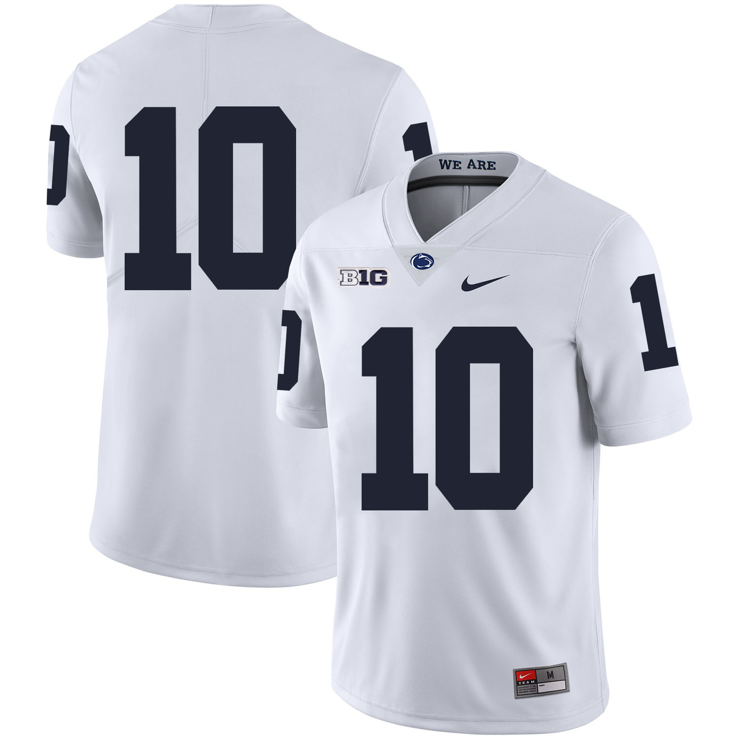 Men's Penn State Nittany Lions #10 Singleton Nike White Stitched NCAA College Football Jersey->michigan wolverines->NCAA Jersey