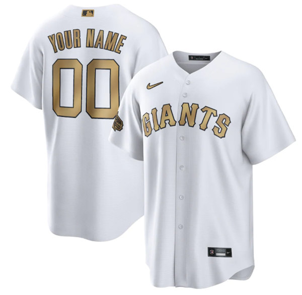 Men's San Francisco Giants Active Player Custom White 2022 All-Star Cool Base Stitched Baseball Jersey->seattle mariners->MLB Jersey