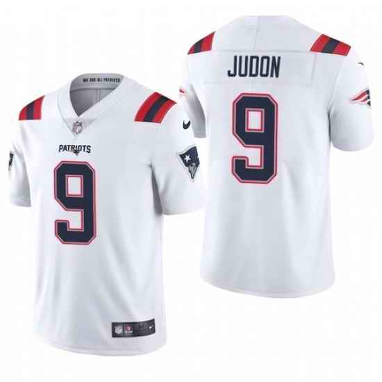 Men Nike New England Patriots Matt Judon #9 White Vapor Limited Jersey->youth nfl jersey->Youth Jersey