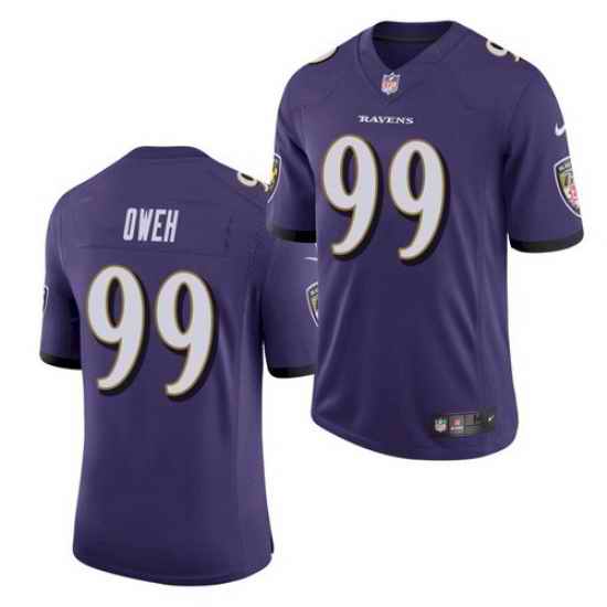 Men Baltimore Ravens #99 Odafe Oweh Purple 2021 Limited Football Jersey->baltimore ravens->NFL Jersey