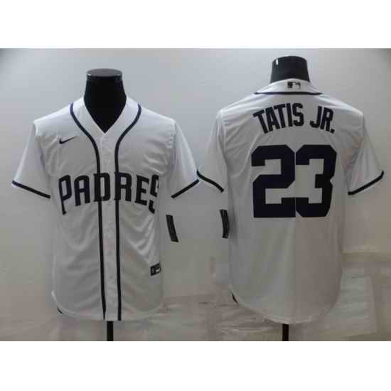 Men San Diego Padres #23 Fernando Tatis Jr  White Cool Base Stitched Jersey->san diego padres->MLB Jersey
