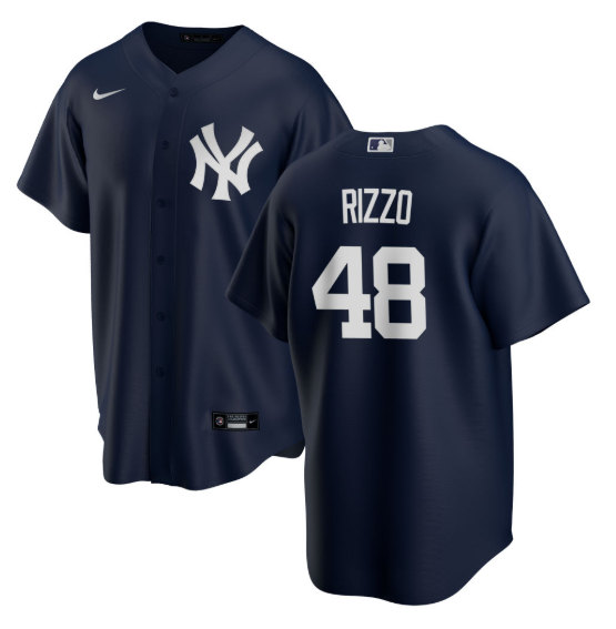 Men's New York Yankees #48 Anthony Rizzo Navy Cool Base Stitched Baseball Jersey->new york yankees->MLB Jersey