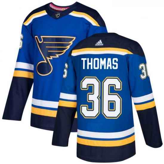 Youth Adidas St Louis Blues #36 Robert Thomas Authentic Royal Blue Home NHL Jersey->youth nhl jersey->Youth Jersey
