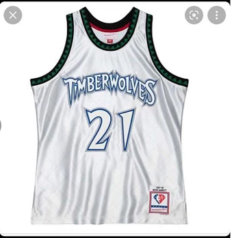 NBA Minnesota Timberwolves #21 Kevin Garnett WHITE Jersey->others->Sneakers