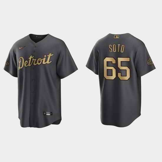 Men Gregory Soto Detroit Tigers 2022 Mlb All Star Game Charcoal  Jersey->2022 all star->MLB Jersey