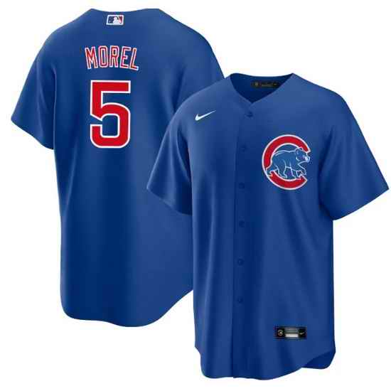Men Chicago Cubs #5 Christopher Morel Chicago Blue Cool Base Stitched Baseball Jersey->boston red sox->MLB Jersey