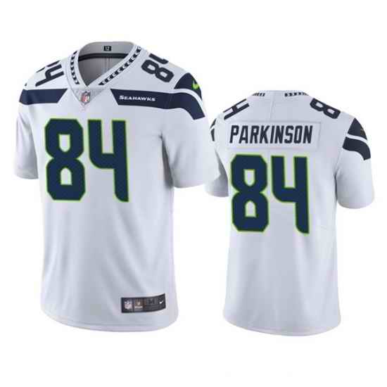 Men Seattle Seahawks #84 Colby Parkinson White Vapor Untouchable Limited Stitched Jersey->tennessee titans->NFL Jersey