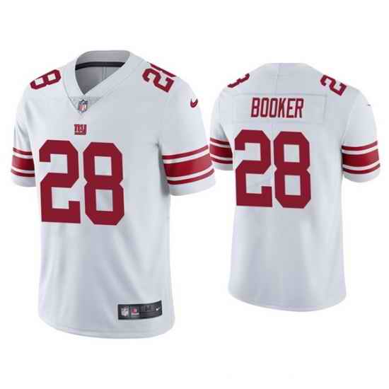 Men New York Giants #28 Devontae Booker White Vapor Untouchable Limited Stitched Jersey->new york jets->NFL Jersey