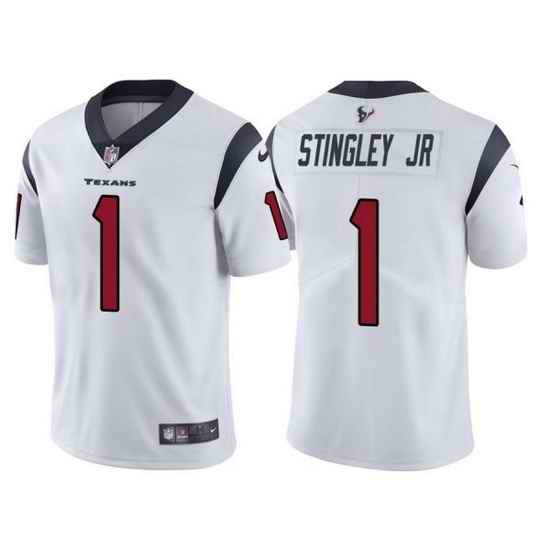 Nike Texans #1 Derek Stingley Jr White 2022 NFL Draft Vapor Untouchable Limited Jerse->new york jets->NFL Jersey