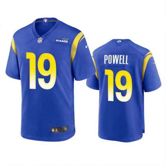 Men Los Angeles Rams #19 Brandon Powell Royal Stitched Football Game Jersey->los angeles rams->NFL Jersey