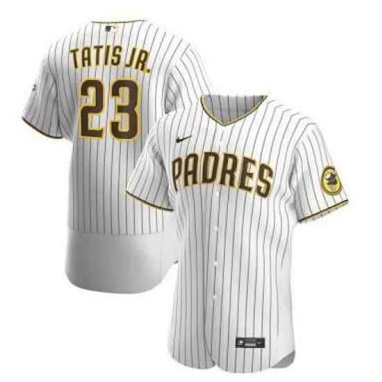 Men San Diego Padres #23 Fernando Tatis Jr White Nike Flexbase Jersey->san diego padres->MLB Jersey