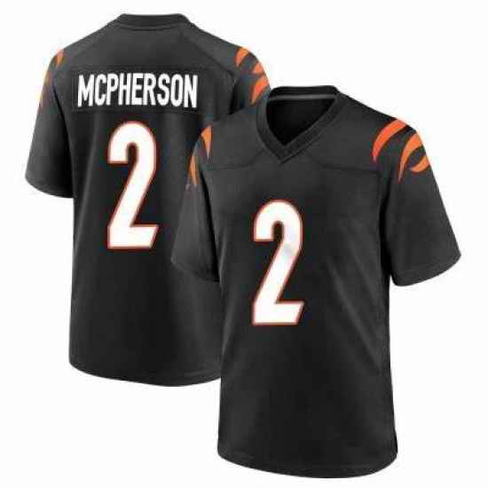 Youth Cincinnati Bengals #2 Evan McPherson 2021 Black Vapor Limited Stitched NFL Jersey->women nfl jersey->Women Jersey