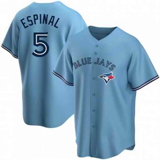 Men's Toronto Blue Jays #5 Santiago Espinal Blue Alternate Jersey->san francisco giants->MLB Jersey