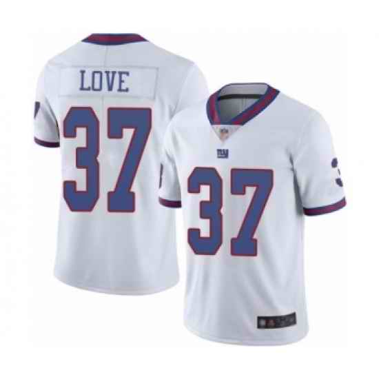 Men New York Giants #37 Julian Love Limited White Rush Vapor Untouchable Football Jersey->new orleans saints->NFL Jersey