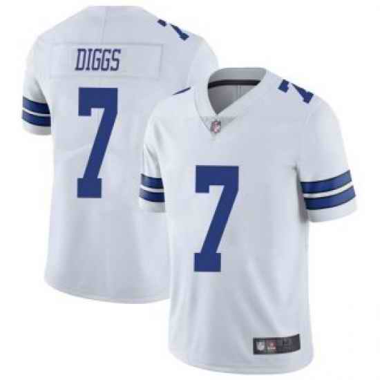 Youth Dallas Cowboys #7 Trevon Diggs 2021 White Vapor Limited Stitched Jersey->women nfl jersey->Women Jersey