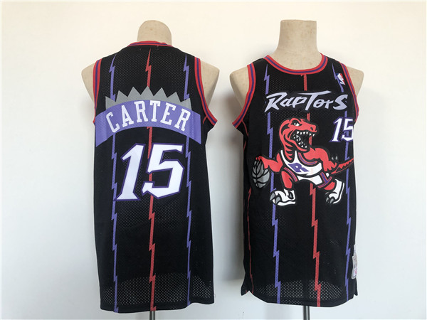 Men's Toronto Raptors #15 Vince Carter Black Basketball Jersey->utah jazz->NBA Jersey