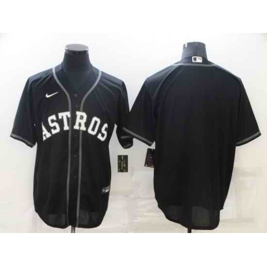Men's Nike Houston Astros Blank Black Game Alternate Stitched Baseball Jersey->chicago white sox->MLB Jersey