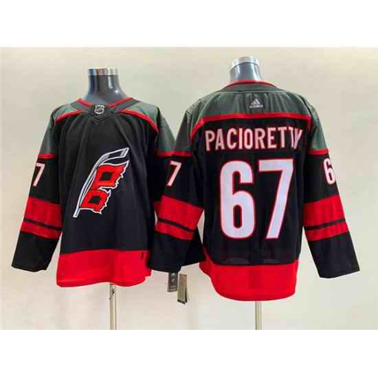 Men Carolina Hurricanes #67 Max Pacioretty Black Stitched Jersey->calgary flames->NHL Jersey