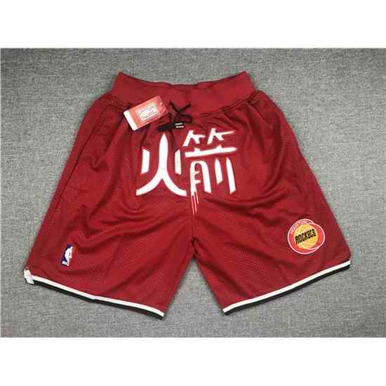 Houston Rockets Basketball Shorts 012->nba shorts->NBA Jersey