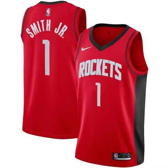 Men Houston Rockets #1 Jabari Smith Jr Red Stitched Basketball Jersey->golden state warriors->NBA Jersey
