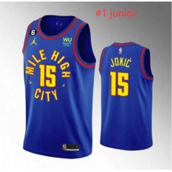 Men Blue Junior #1 Jersey->youth nba jersey->Youth Jersey