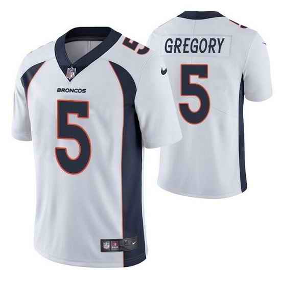 Youth Denver Broncos #5 Randy Gregory White Vapor Untouchable Limited Stitched Jersey->youth nfl jersey->Youth Jersey