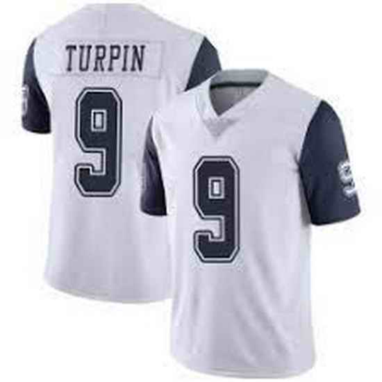 Men Dallas Cowboys #9 KaVontae Turpin White Rush Limited Jersey->dallas cowboys->NFL Jersey