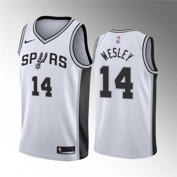 Men' San Antonio Spurs #14 Blake Wesley White Association Edition Stitched Jersey->san antonio spurs->NBA Jersey
