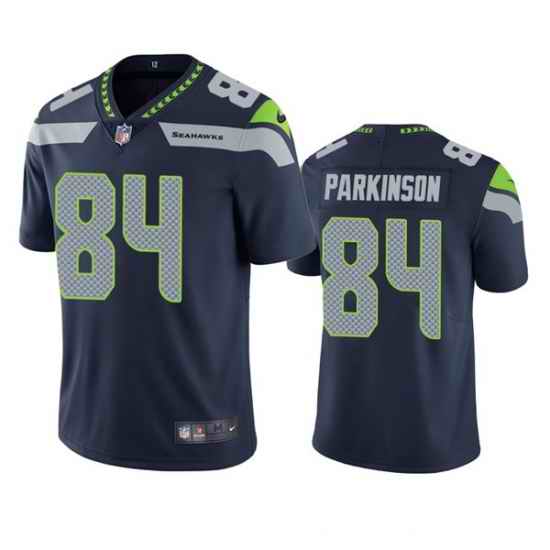 Men Seattle Seahawks #84 Colby Parkinson Navy Vapor Untouchable Limited Stitched Jersey->tennessee titans->NFL Jersey