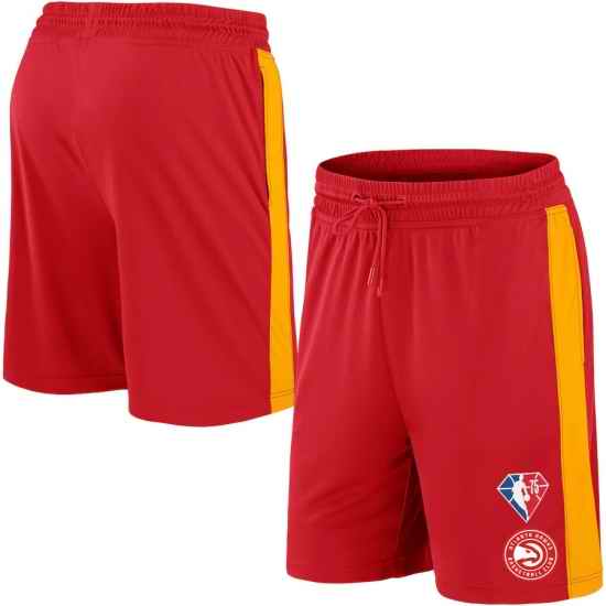 Men Atlanta Hawks Red Shorts->women nfl jersey->Women Jersey