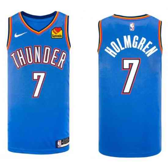Men Oklahoma City Thunder #7 Chet Holmgren Nike Stitched Swingman Jersey->youth nba jersey->Youth Jersey