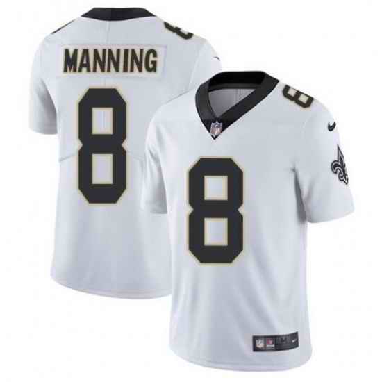 Men New Orleans Saints #8 Archie Manning 2021 White Vapor Untouchable Limited Stitched Jersey->new orleans saints->NFL Jersey