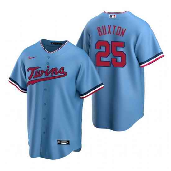 Men Minnesota Twins #25 Byron Buxton Blue Cool Base Stitched Jerseys->los angeles dodgers->MLB Jersey