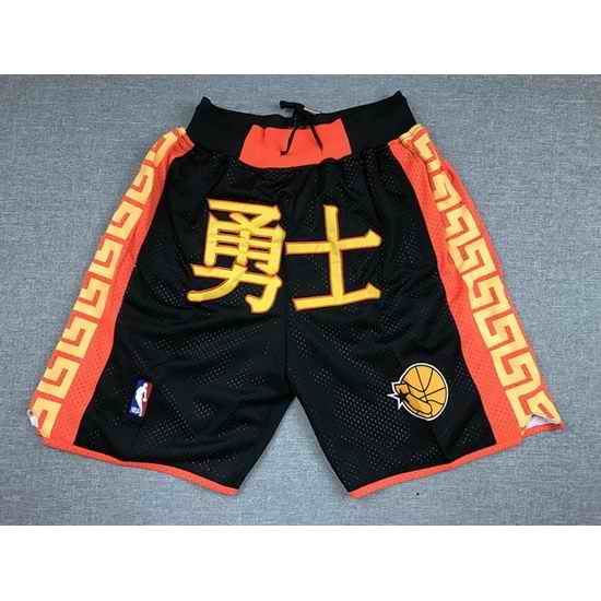 Golden State Warriors Basketball Shorts 004->nba shorts->NBA Jersey