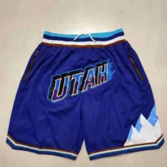 Men Utah Jazz purple pocket Shorts->boston celtics->NBA Jersey