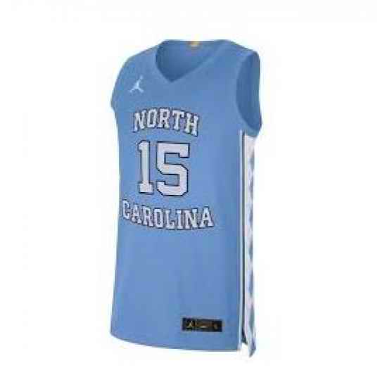 Men North Carolina Tar Heels Vince Carter #15 College Basketball Jersey Carolina Blue->chicago bulls->NBA Jersey