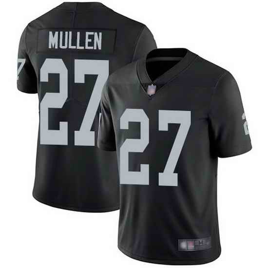 Men Las Vegas Raiders #27 Trayvon Mullen Black Vapor Limited Stitched Jersey->las vegas raiders->NFL Jersey