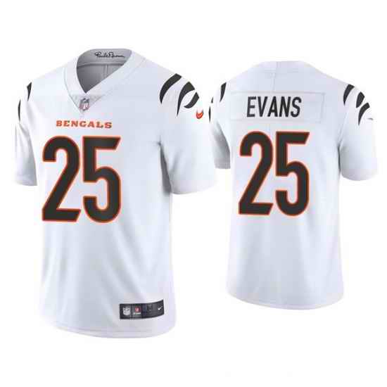 Men Cincinnati Bengals #25 Chris Evans 2021 White Vapor Untouchable Limited Stitched Jersey->cincinnati bengals->NFL Jersey