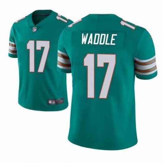 Men Miami Dolphins #17 Jaylen Waddle Vapor Untouchable Stitched Jersey->miami dolphins->NFL Jersey