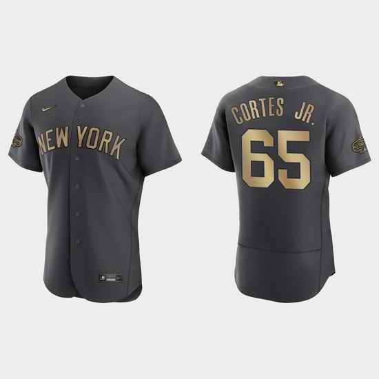 Men Nestor Cortes Jr. New York Yankees 2022 Mlb All Star Game Authentic Charcoal Jersey->2022 all star->MLB Jersey