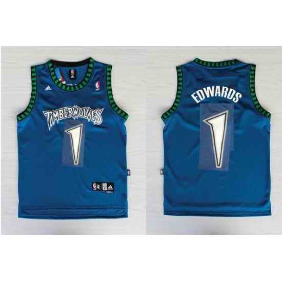 Men Minnesota Timberwolves Anthony Edwards #1 Adidas Swingman Jersey->toronto blue jays->MLB Jersey