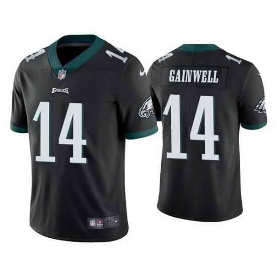 Men Philadelphia Eagles #14 Kenneth Gainwell Black Vapor Untouchable Limited Stitched Jersey->new york jets->NFL Jersey