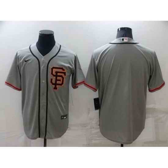 Men San Francisco Giants Blank Grey Cool Base Stitched jersey->seattle mariners->MLB Jersey
