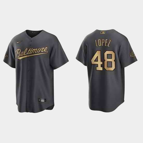 Men Jorge Lopez Baltimore Orioles 2022 Mlb All Star Game Charcoal  Jersey->2022 all star->MLB Jersey