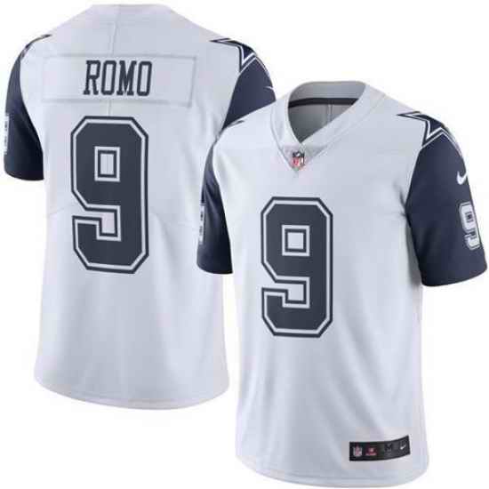 Men Nike Cowboys #9 Tony Romo White MStitched NFL Limited Jersey->new york giants->NFL Jersey