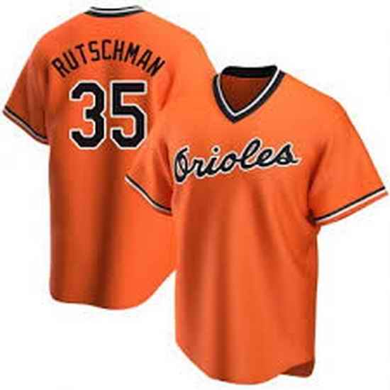 Men Baltimore Orioles #35 Rutschman Orange Jerseys->chicago white sox->MLB Jersey